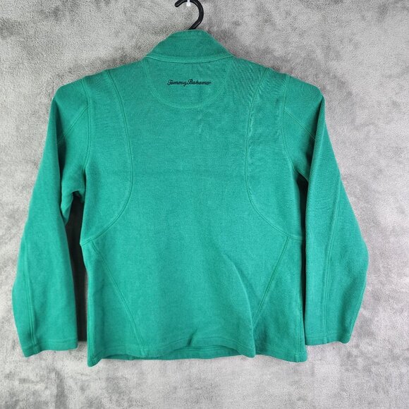 Men's Green Tommy Bahama Sweater 1/2 Zip Pullover Long Sleeve Size L - Picture 9 of 13